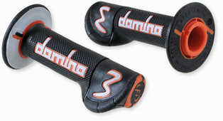 HANDTAG MOPED DOMINO ENDURO/CROSS SVART/ORANGE/VIT