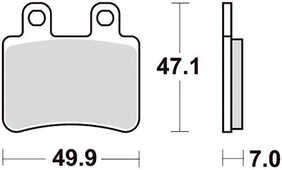 BROMSKLOSS DTR 2004->/DRD PRO 2005-2008 SBS BAK