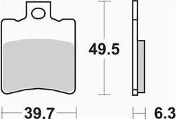 BROMSKLOSS PIAGGIO/GILERA/X8R/MM SBS FRAM