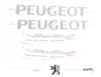 DEKALSATS SPEEDFIGHT2 ORIGINAL (SVART PEUGEOT TEXT) från peugeot