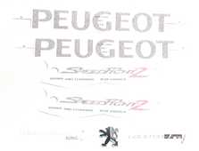 DEKALSATS SPEEDFIGHT2 ORIGINAL (SVART PEUGEOT TEXT)